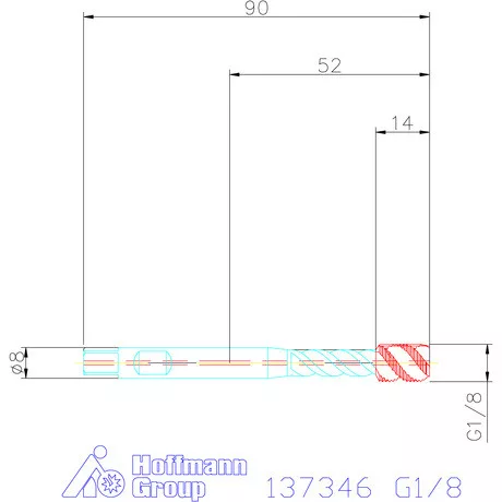 Garant Gépi menetfúró szinkronorsókhoz HSS-E-PM IK / Form C G1/8
