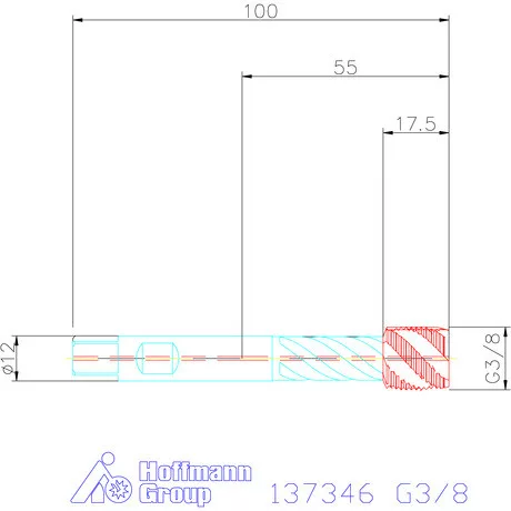 Garant Gépi menetfúró szinkronorsókhoz HSS-E-PM IK / Form C G3/8
