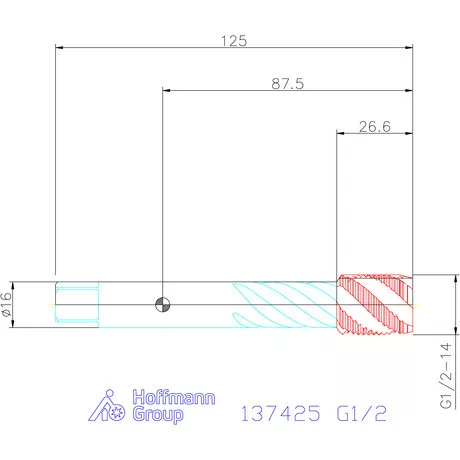Garant Garant Master Tap Steel<sup>HT</sup> gépi menetfúró HSS-E-PM Form C G1/2