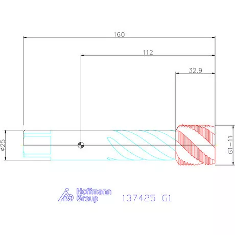 Garant Garant Master Tap Steel<sup>HT</sup> gépi menetfúró HSS-E-PM Form C G1