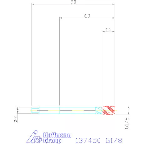 Garant Gépi menetfúró HSS-E Form C G1/8
