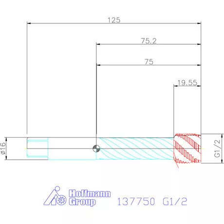 Garant Garant Master Tap INOX gépi menetfúró HSS-E-PM Form C G1/2