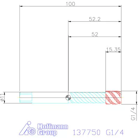 Garant Garant Master Tap INOX gépi menetfúró HSS-E-PM Form C G1/4