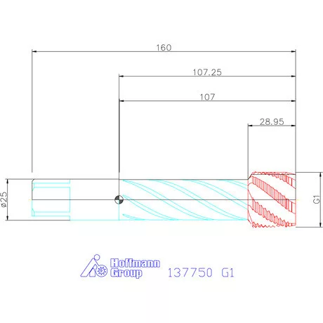Garant Garant Master Tap INOX gépi menetfúró HSS-E-PM Form C G1