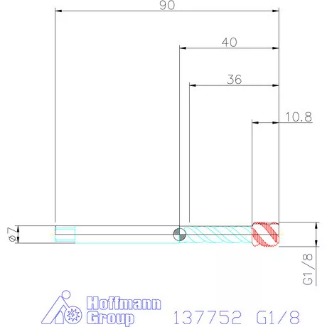 Garant Garant Master Tap INOX gépi menetfúró HSS-E-PM Form E G1/8