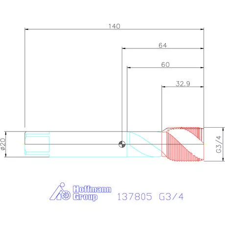 Garant Garant Master Tap gépi menetfúró HSS-E-PM Form C G3/4
