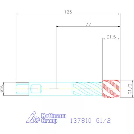 Garant Gépi menetfúró szinkronorsókhoz HSS-E-PM Form C G1/2