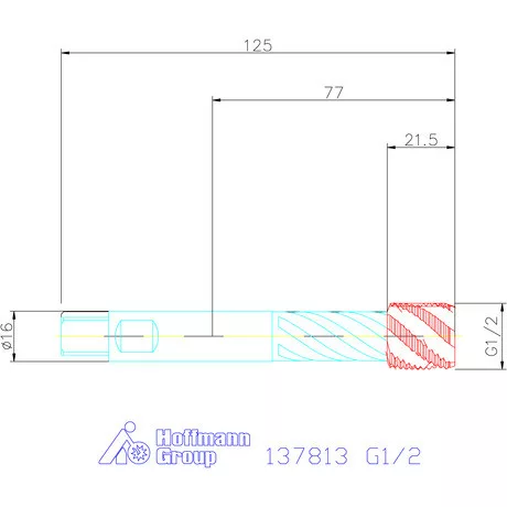Garant Gépi menetfúró szinkronorsókhoz HSS-E-PM Form E G1/2