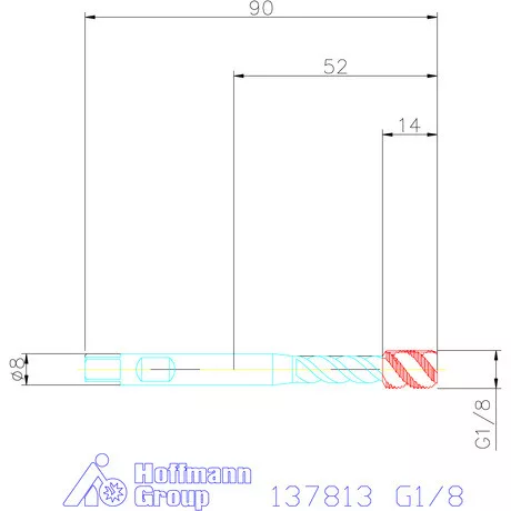Garant Gépi menetfúró szinkronorsókhoz HSS-E-PM Form E G1/8