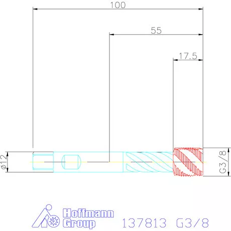 Garant Gépi menetfúró szinkronorsókhoz HSS-E-PM Form E G3/8