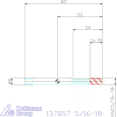 Garant Garant Master Tap INOX gépi menetfúró HSS-E-PM 5/16-18