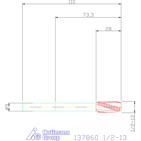 Garant Gépi menetfúró 1/2-13