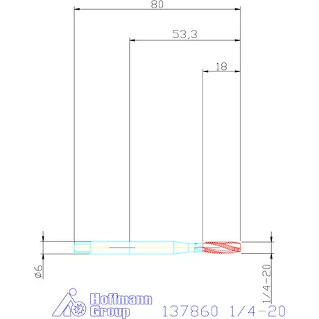 Garant Gépi menetfúró 1/4-20
