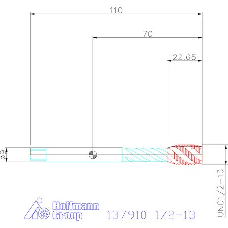 Holex Holex Pro Tap gépi menetfúró HSS-E 1/2-13