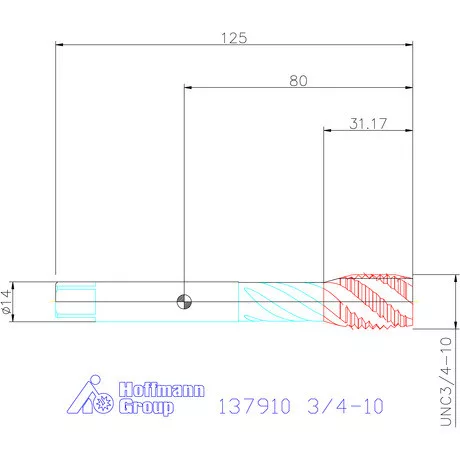 Holex Holex Pro Tap gépi menetfúró HSS-E 3/4-10