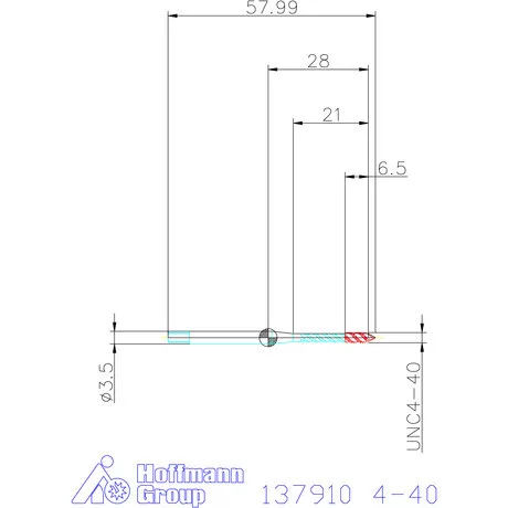 Holex Holex Pro Tap gépi menetfúró HSS-E 4-40