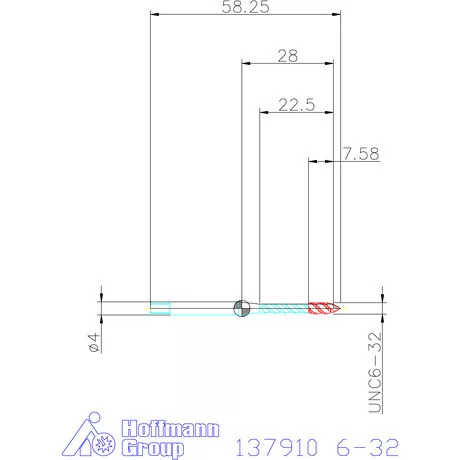 Holex Holex Pro Tap gépi menetfúró HSS-E 6-32