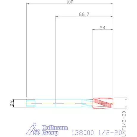 Garant Gépi menetfúró 1/2-20