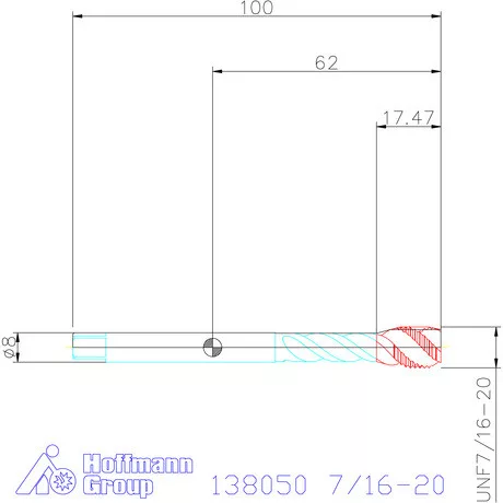 Holex Holex Pro Tap gépi menetfúró HSS-E 7/16-20