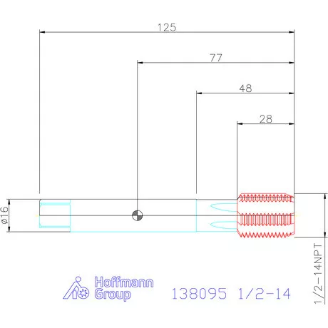 Holex Holex Clever Tap gépi menetfúró HSS-E 1/2-14
