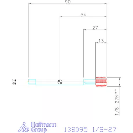 Holex Holex Clever Tap gépi menetfúró HSS-E 1/8-27