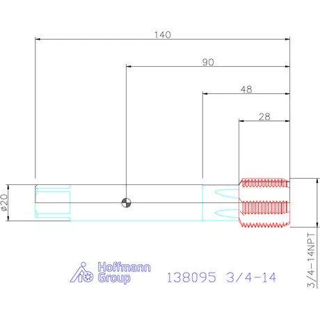 Holex Holex Clever Tap gépi menetfúró HSS-E 3/4-14
