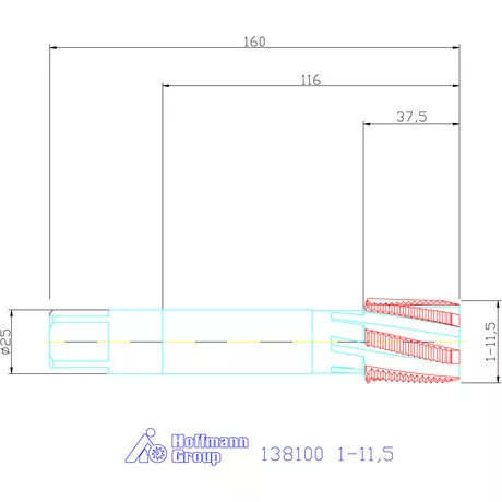 Garant Gépi menetfúró HSS-E-PM 1-11,5
