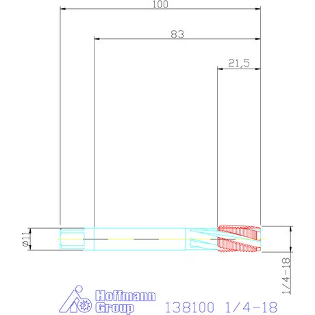 Garant Gépi menetfúró HSS-E-PM 1/4-18