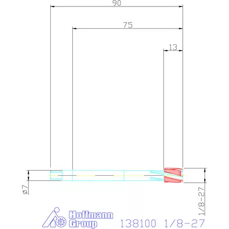 Garant Gépi menetfúró HSS-E-PM 1/8-27