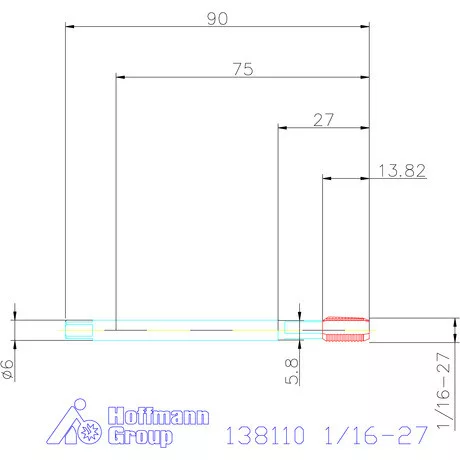 Garant Gépi menetfúró HSS-E 1/16-27