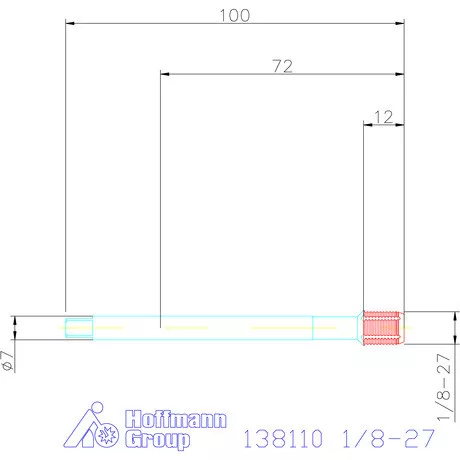 Garant Gépi menetfúró HSS-E 1/8-27