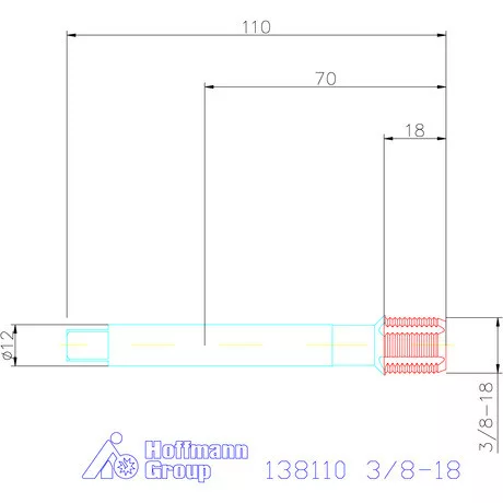 Garant Gépi menetfúró HSS-E 3/8-18