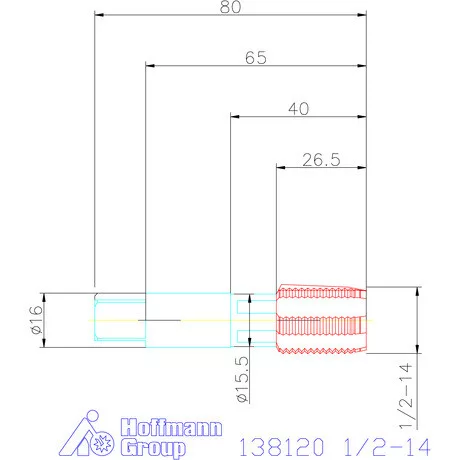 Garant Gépi menetfúró 1/2-14