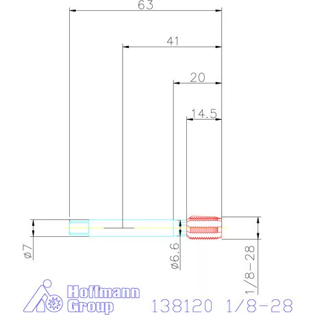 Garant Gépi menetfúró 1/8-28