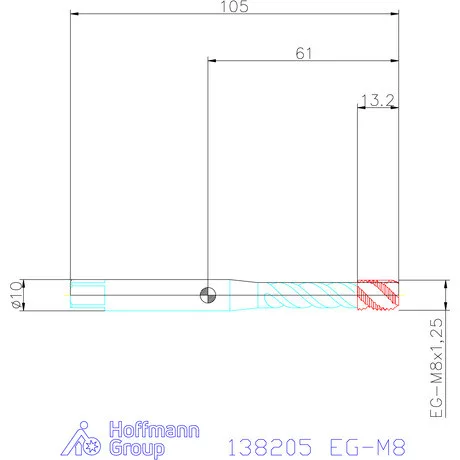 Garant Garant Master Tap Alu gépi menetfúró huzalmenet betétekhez EG-M8