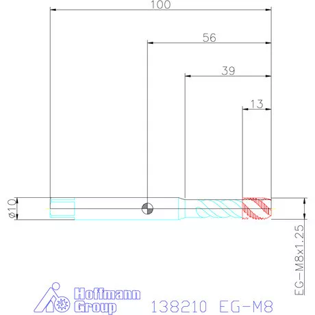 Garant Garant Master Tap gépi menetfúró huzalmenet betétekhez HSS-E-PM EG-M8
