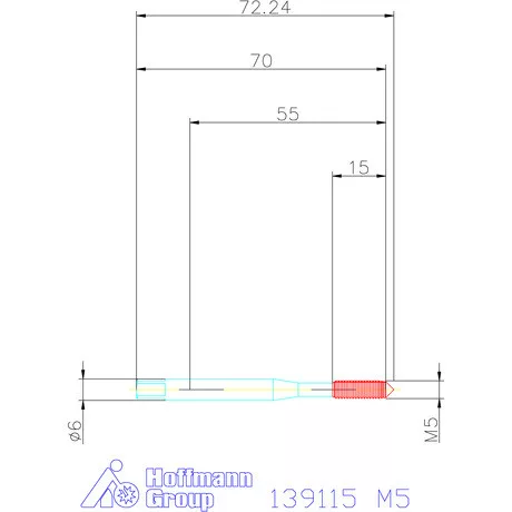 Garant Gépi menetformázó kenőhorony nélkül HSS-E-PM 6HX M5