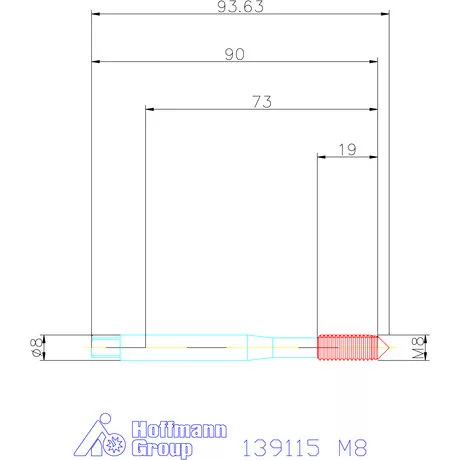 Garant Gépi menetformázó kenőhorony nélkül HSS-E-PM 6HX M8