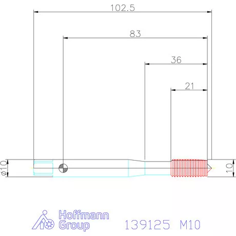 Garant Gépi menetformázó kenőhorony nélkül HSS-E-PM 6HX M10