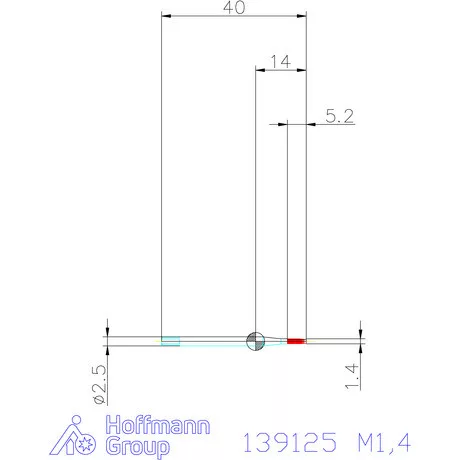 Garant Gépi menetformázó kenőhorony nélkül HSS-E-PM 6HX M1,4