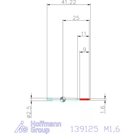 Garant Gépi menetformázó kenőhorony nélkül HSS-E-PM 6HX M1,6