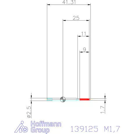 Garant Gépi menetformázó kenőhorony nélkül HSS-E-PM 6HX M1,7