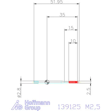 Garant Gépi menetformázó kenőhorony nélkül HSS-E-PM 6HX M2,5