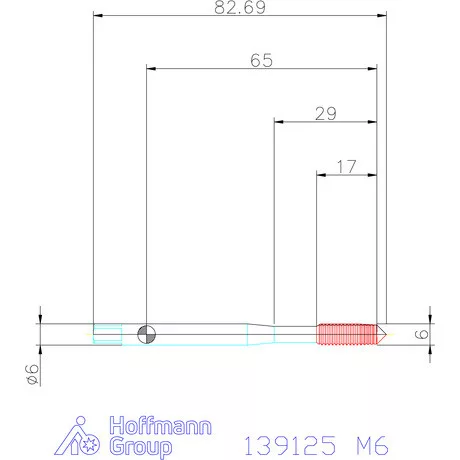 Garant Gépi menetformázó kenőhorony nélkül HSS-E-PM 6HX M6