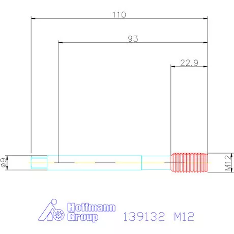 Holex Gépi menetformázó kenőhorony nélkül HSS-E 6HX M12