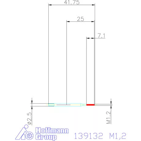Holex Gépi menetformázó kenőhorony nélkül HSS-E 6HX M1,2
