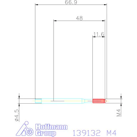 Holex Gépi menetformázó kenőhorony nélkül HSS-E 6HX M4