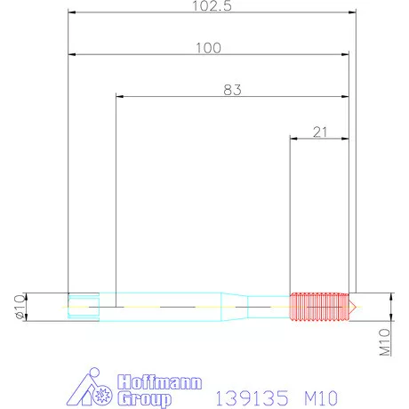 Garant Gépi menetformáló kenőhorony nélkül HSS-E-PM 6GX M10