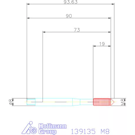 Garant Gépi menetformáló kenőhorony nélkül HSS-E-PM 6GX M8