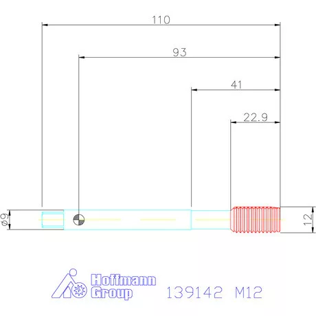 Holex Gépi menetformázó kenőhorony nélkül HSS-E 6GX M12